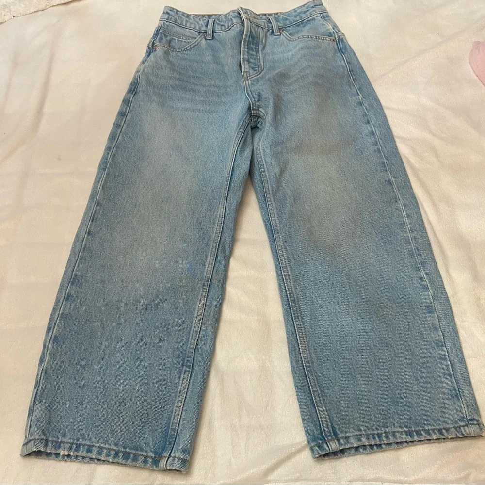 New! Free People We The Free Deep Trance Dropped Boyfriend Jeans 25 38801
